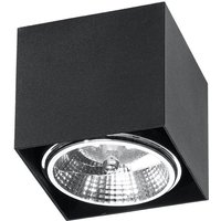Schwarze Aufbauleuchte Aluminium eckig Modern Schwarze Aufbauleuchte Aluminium eckig Modern von Sollux