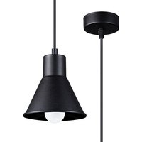 Schwarze Hängelampe Metall Ø 14 cm Retro E27 Schwarze Hängelampe Metall Ø 14 cm Retro E27 von Sollux