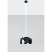 Schwarze Pendelleuchte rund Ø25cm E27 EARLENE von Sollux