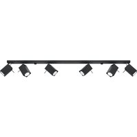 Schwarzer Deckenstrahler FALERIA 120 cm lang 6x GU10 Schwarzer Deckenstrahler FALERIA 120 cm lang 6x GU10 von Sollux