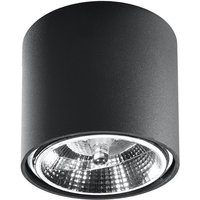 Schwarzer Spot Decke Ø12cm rund GU10 Modern vielseitig Schwarzer Spot Decke Ø12cm rund GU10 Modern vielseitig von Sollux