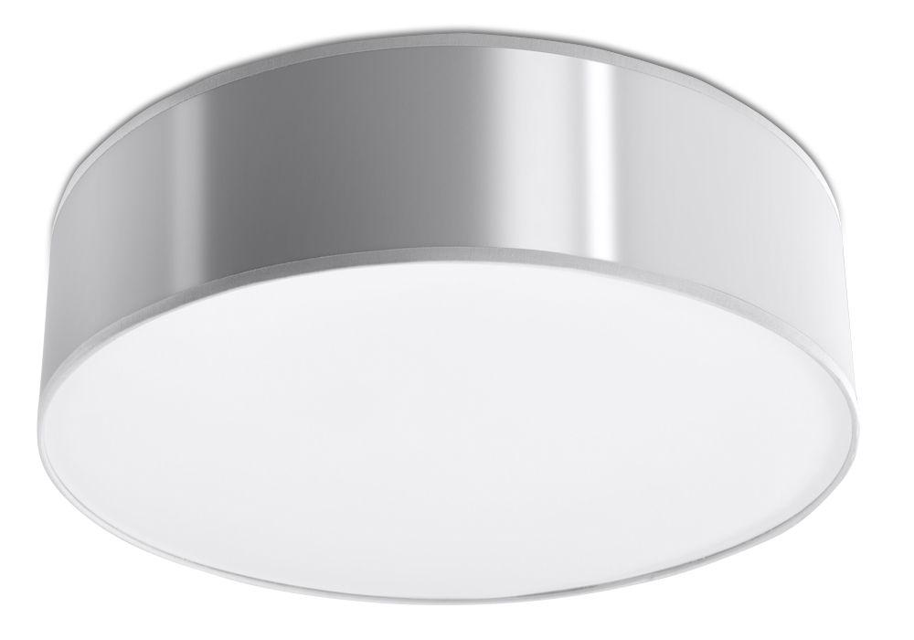 Sollux ARENA moderne Deckenlampe rund silber 2-flg. E27 von Sollux