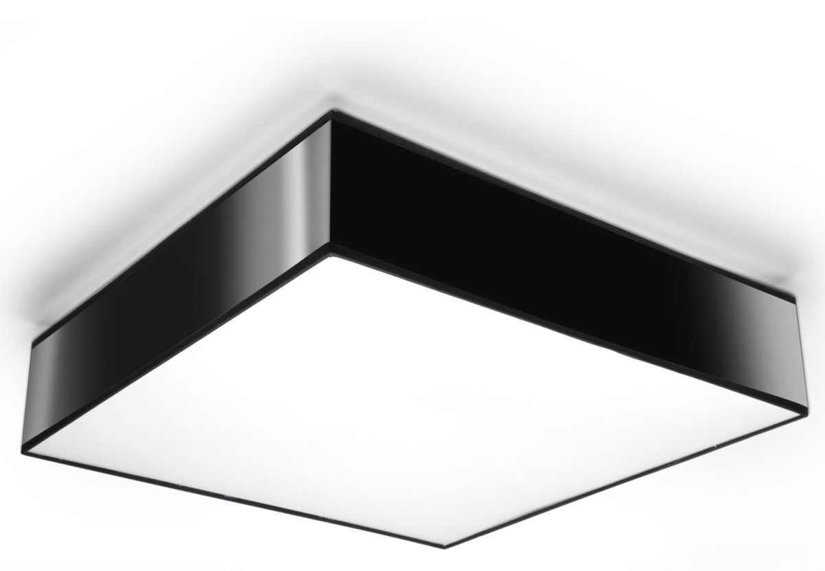 Sollux HORUS moderne Deckenlampe eckig schwarz 3-flg. E27 von Sollux