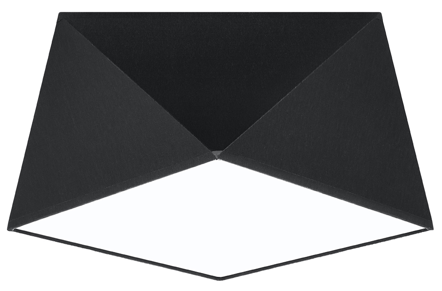 Sollux Hexa 25 Deckenlampe schwarz E27 dimmbar 30x30x15cm von Sollux