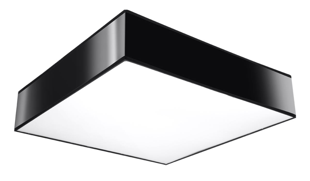 Sollux Horus 55 Deckenlampe schwarz 4x E27 dimmbar 55x55x11cm von Sollux