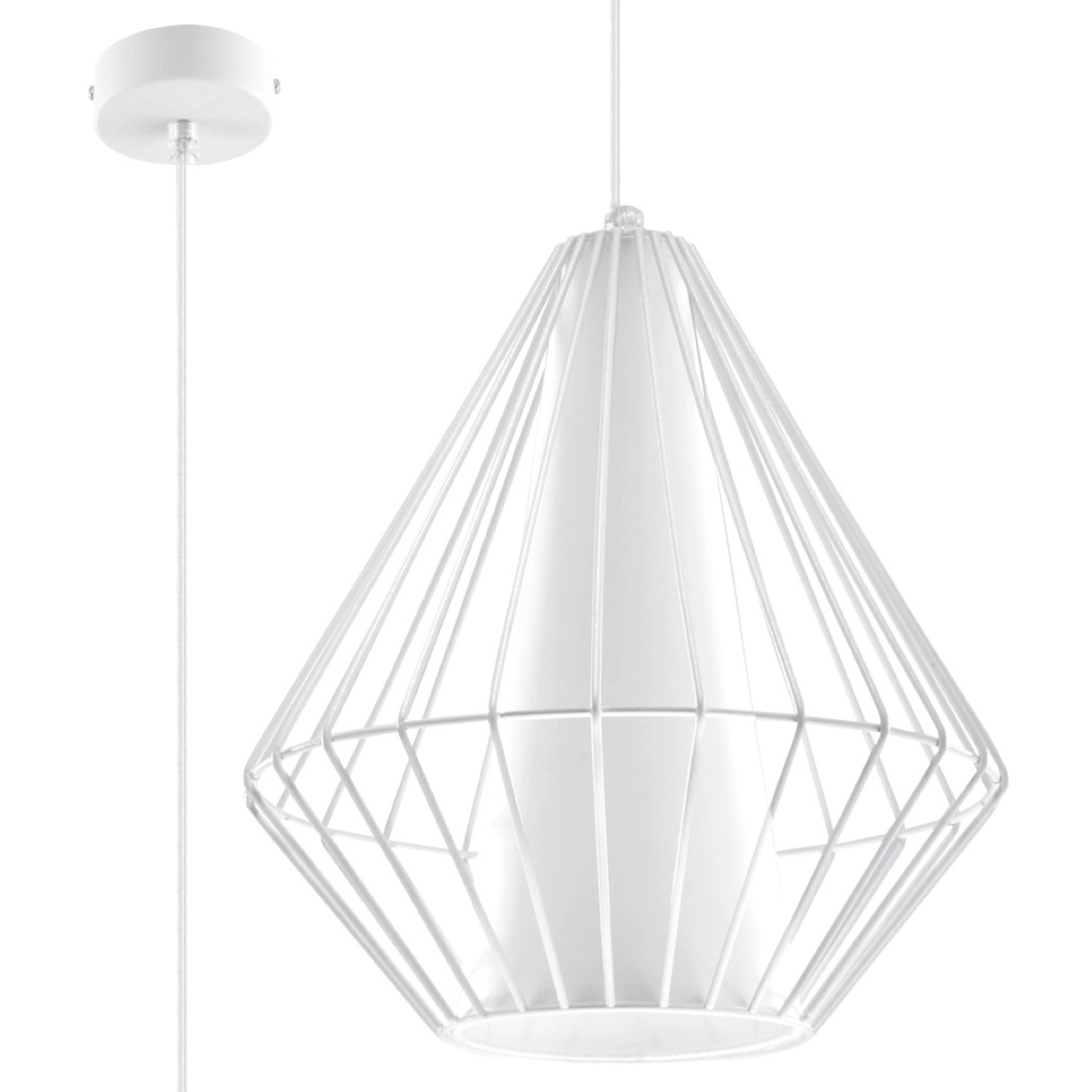 Sollux Lighting Hängeleuchte Demi Weiß Sollux Lighting Hängeleuchte Demi Weiß von Sollux