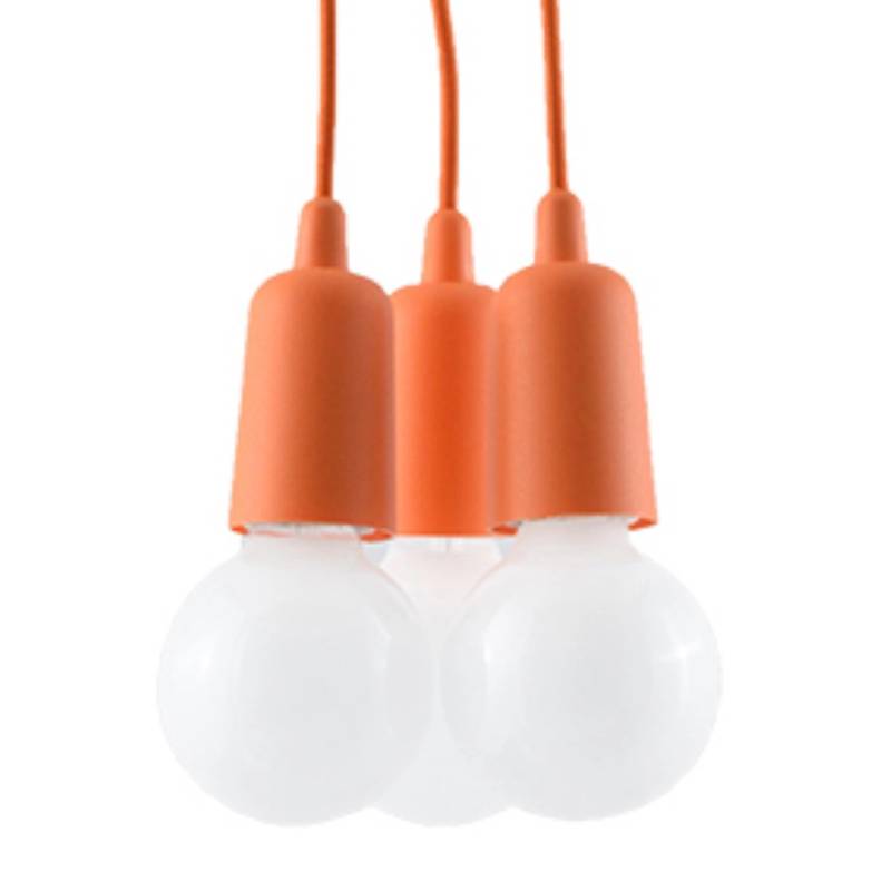 Sollux Lighting Hängeleuchte Diego 3 Orange von Sollux