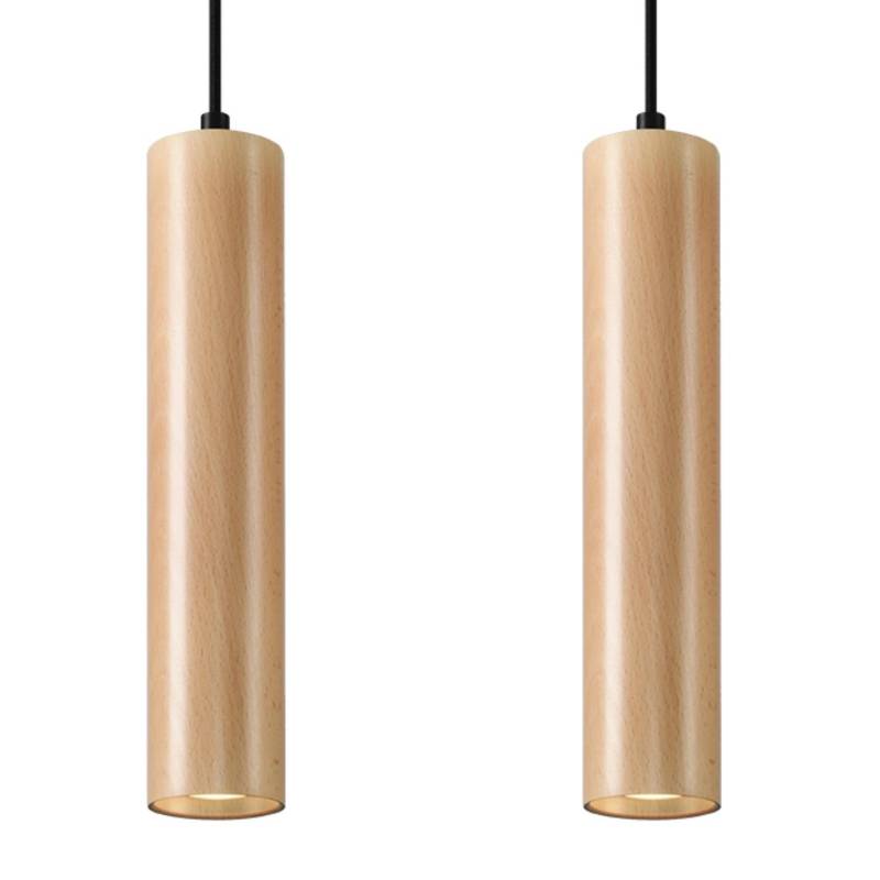 Sollux Lighting Hängeleuchte Lino 2 Holz von Sollux