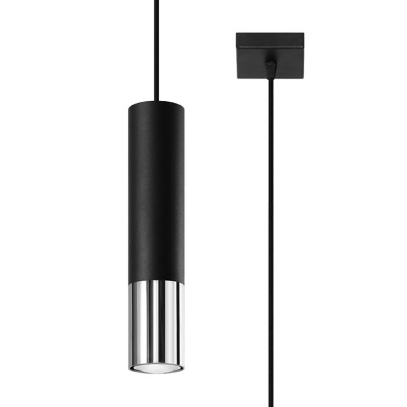 Sollux Lighting Hängeleuchte Loopez 1 Schwarz/Chrom von Sollux