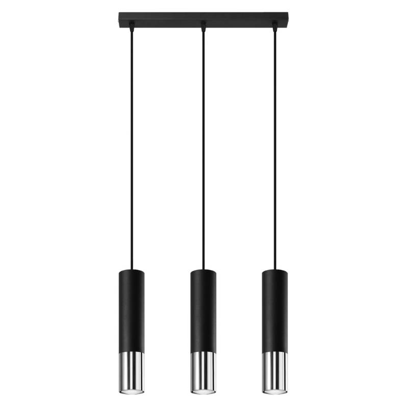 Sollux Lighting Hängeleuchte Loopez 3L Schwarz/Chrom Sollux Lighting Hängeleuchte Loopez 3L Schwarz/Chrom von Sollux