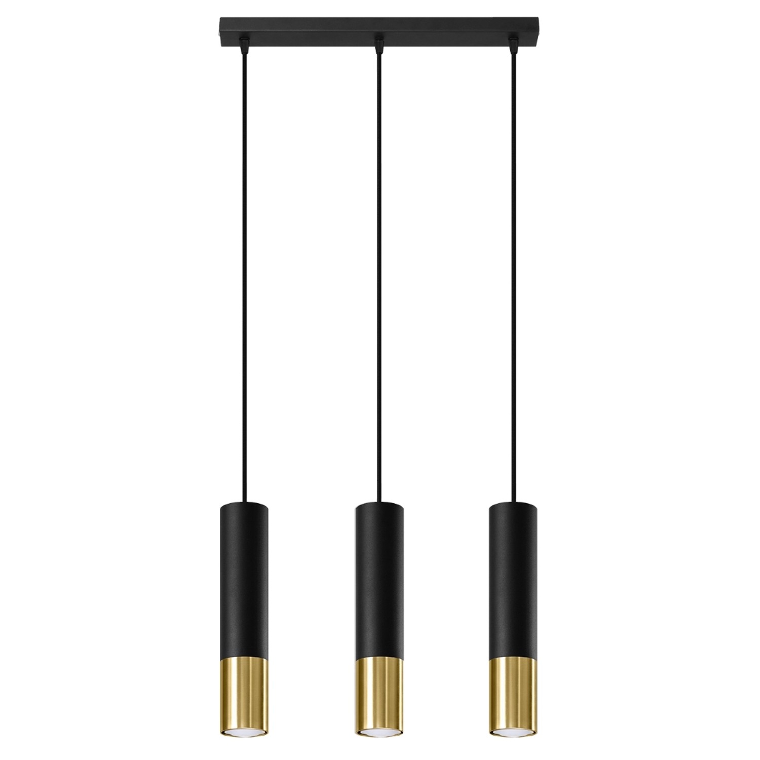 Sollux Lighting Hängeleuchte Loopez 3L Schwarz Gold Sollux Lighting Hängeleuchte Loopez 3L Schwarz Gold von Sollux