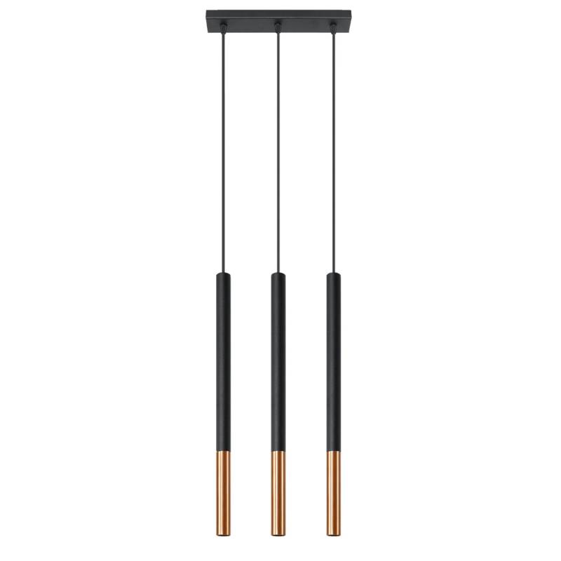 Sollux Lighting Hängeleuchte Mozaica 3L Schwarz/Kupfer von Sollux