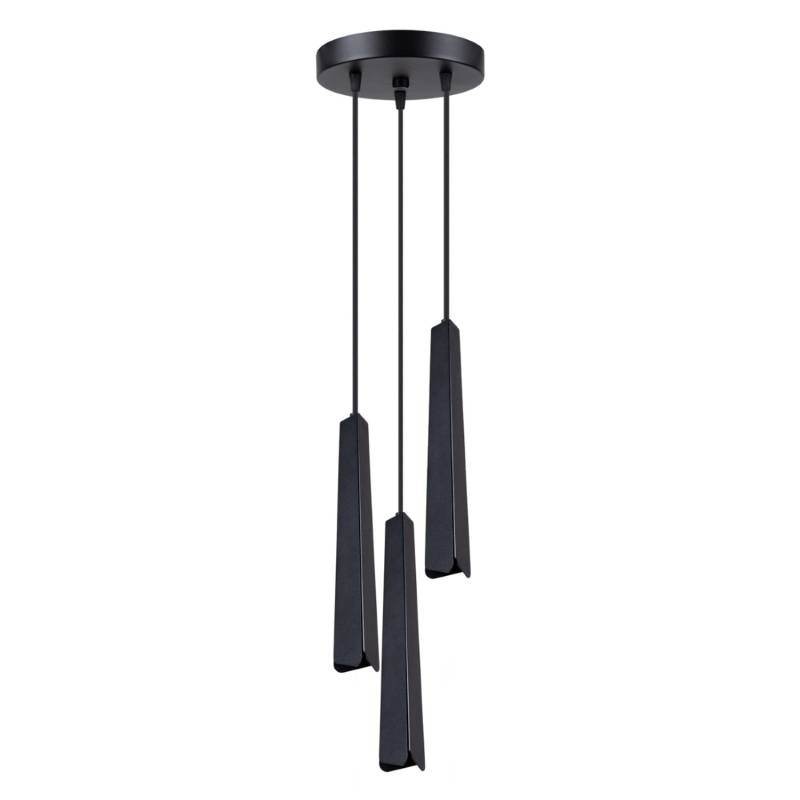 Sollux Lighting Hängeleuchte Prysm 3P Schwarz von Sollux