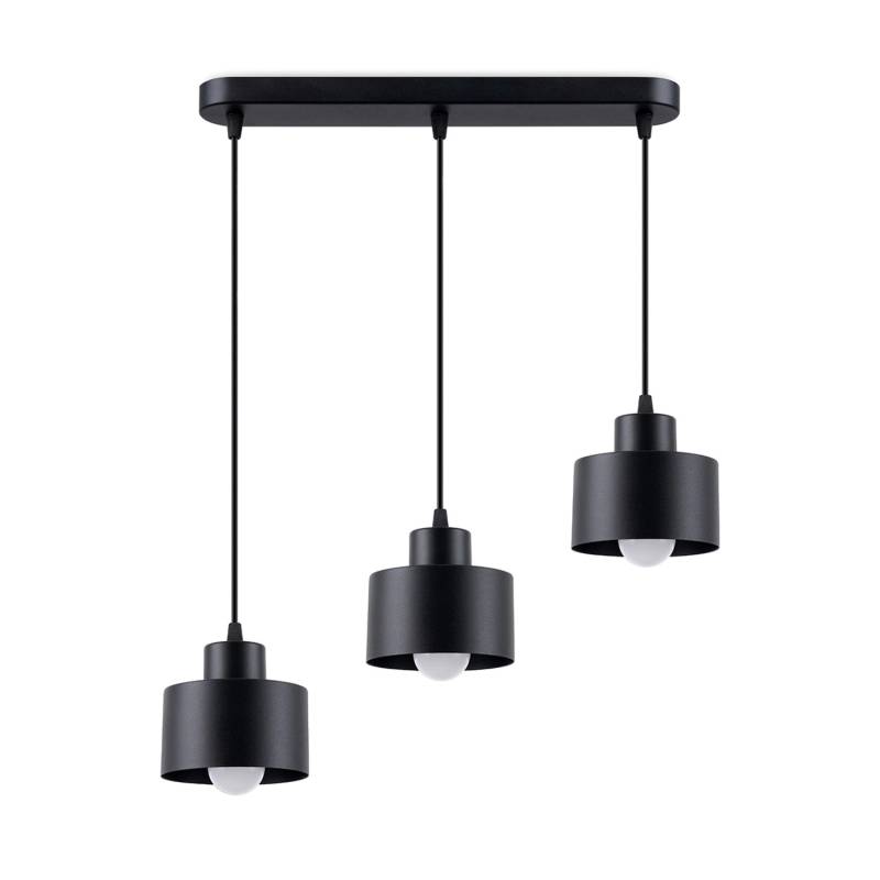 Sollux Lighting Hängeleuchte Savar 3 Schwarz von Sollux