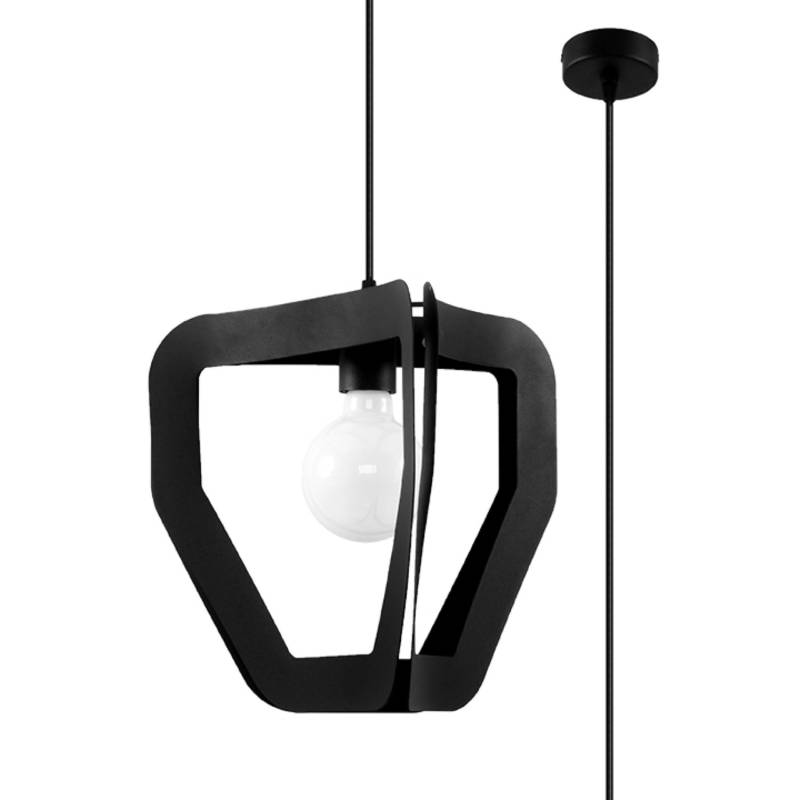 Sollux Lighting Hängeleuchte Tres Schwarz von Sollux