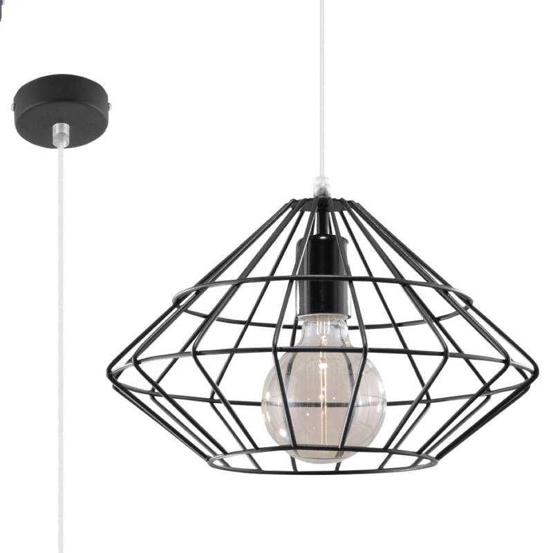Sollux Lighting Hängeleuchte Umberto Schwarz von Sollux