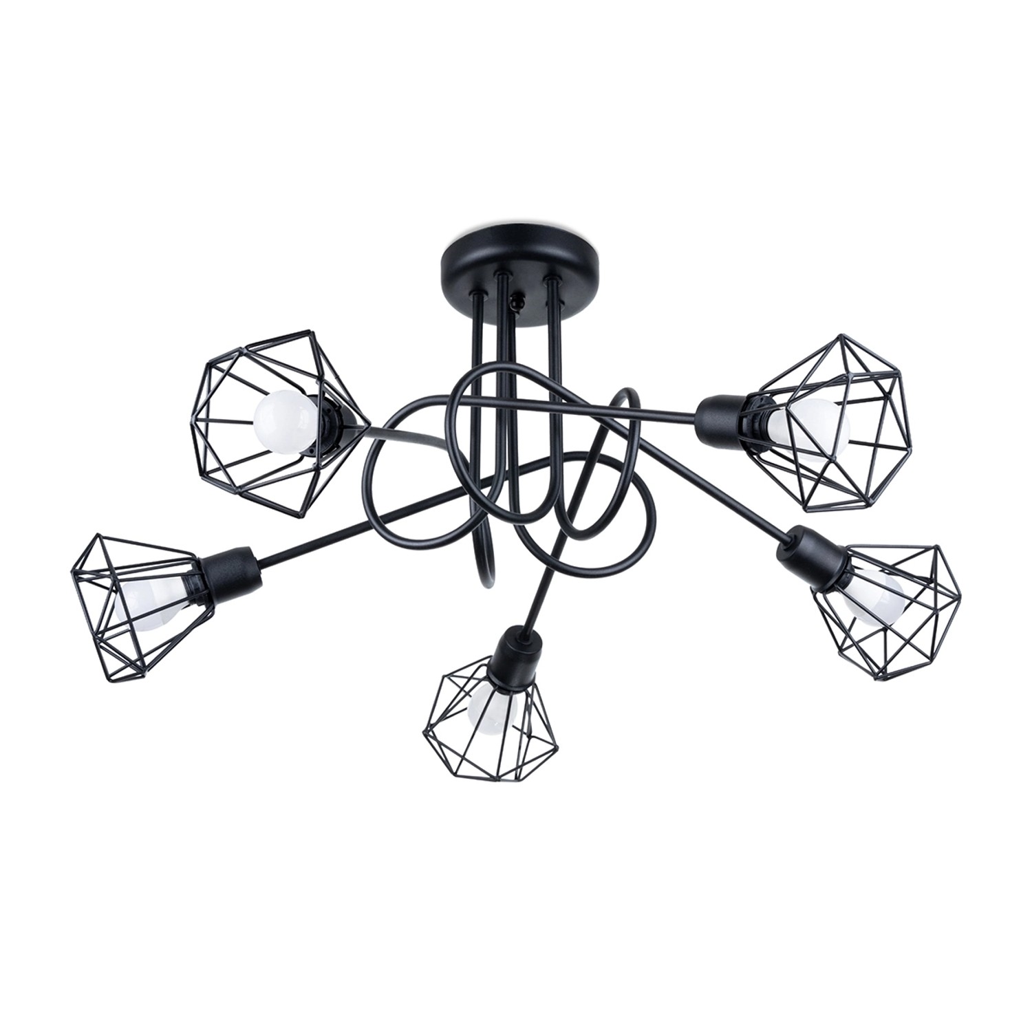 Sollux Lighting Kronleuchter Artemis5S Schwarz Sollux Lighting Kronleuchter Artemis5S Schwarz von Sollux