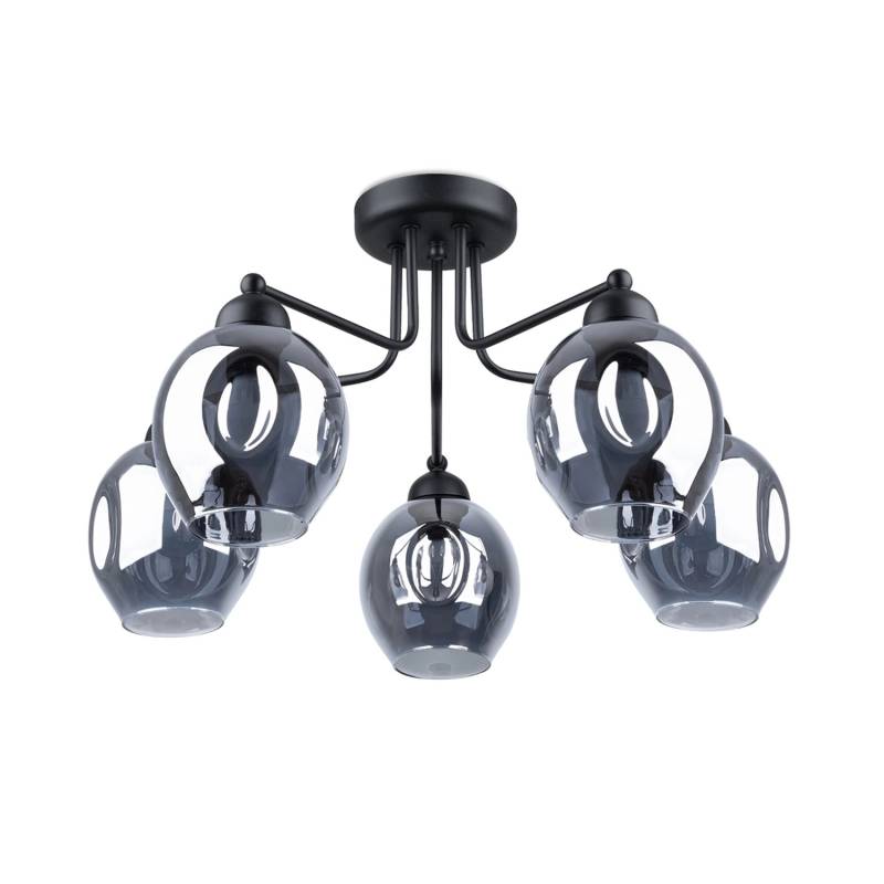 Sollux Lighting Kronleuchter Fillan 5 Schwarz von Sollux