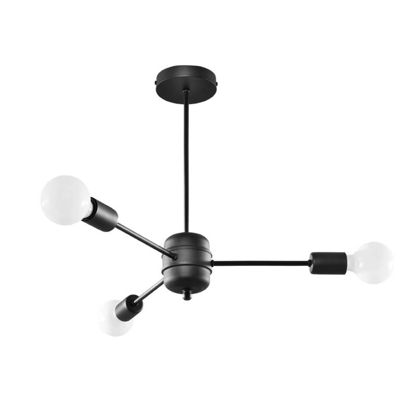Sollux Lighting Kronleuchter Lango 3 Schwarz von Sollux