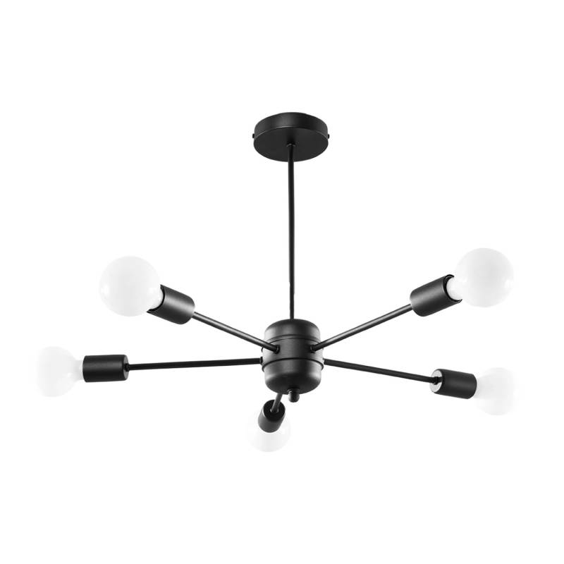 Sollux Lighting Kronleuchter Lango 5 Schwarz von Sollux