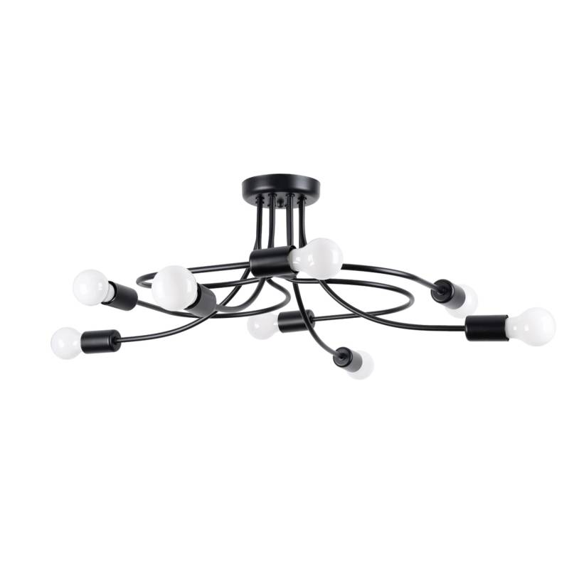 Sollux Lighting Kronleuchter Levar 8 Schwarz von Sollux
