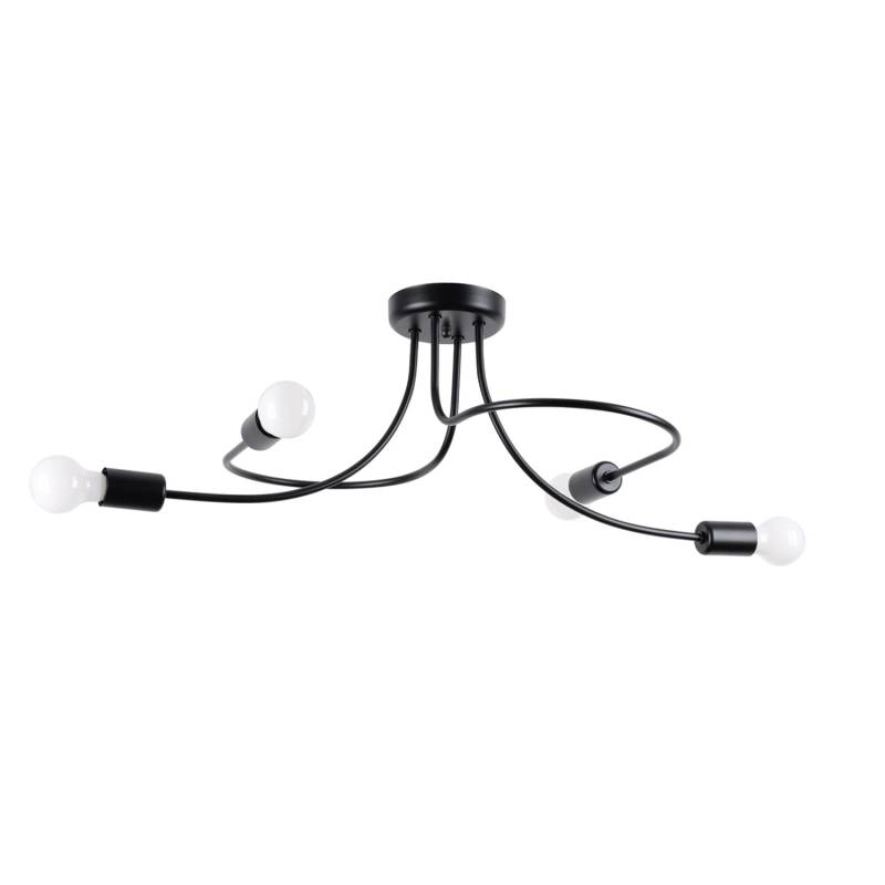 Sollux Lighting Kronleuchter Levar Schwarz von Sollux