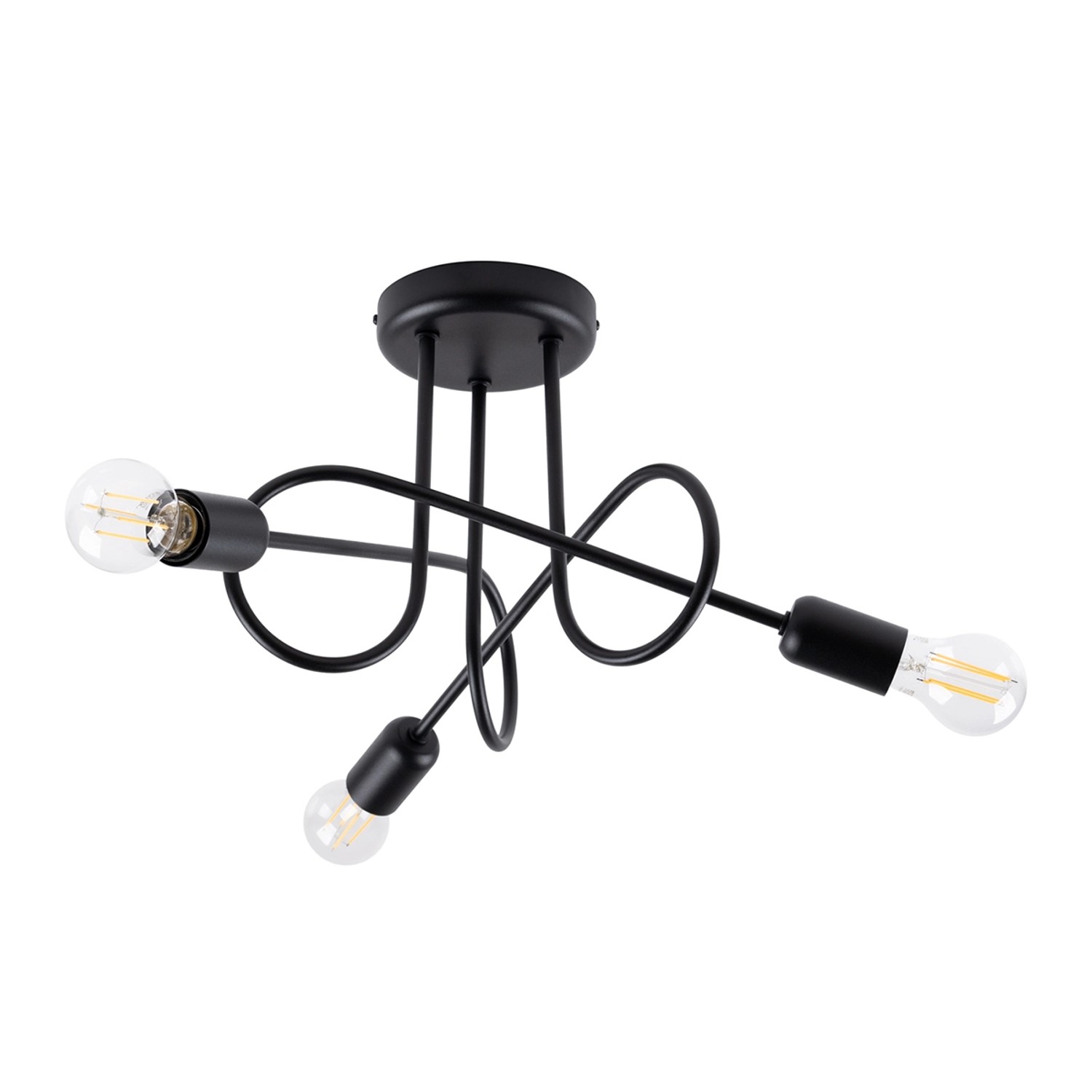 Sollux Lighting Kronleuchter Loop 3 Schwarz Sollux Lighting Kronleuchter Loop 3 Schwarz von Sollux
