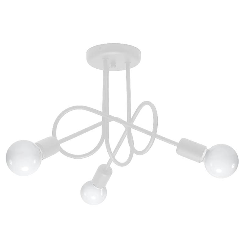 Sollux Lighting Kronleuchter Loop 3 Weiß von Sollux