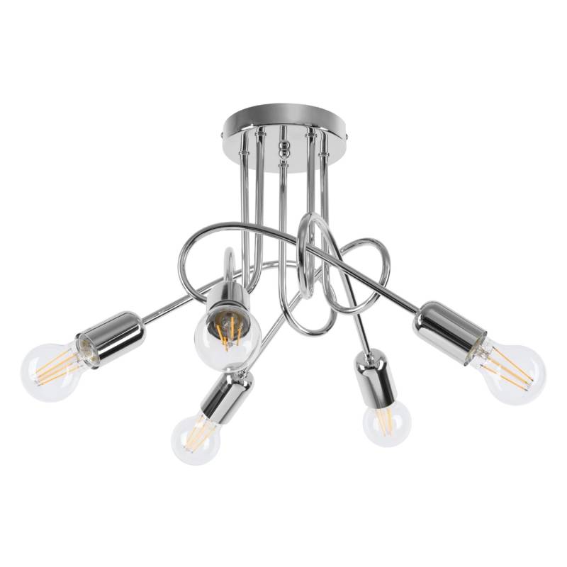 Sollux Lighting Kronleuchter Loop 5 Chrom von Sollux