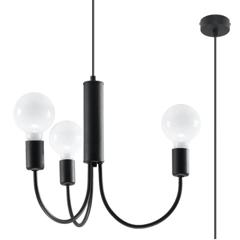 Sollux Lighting Kronleuchter Piccolo3 Schwarz von Sollux