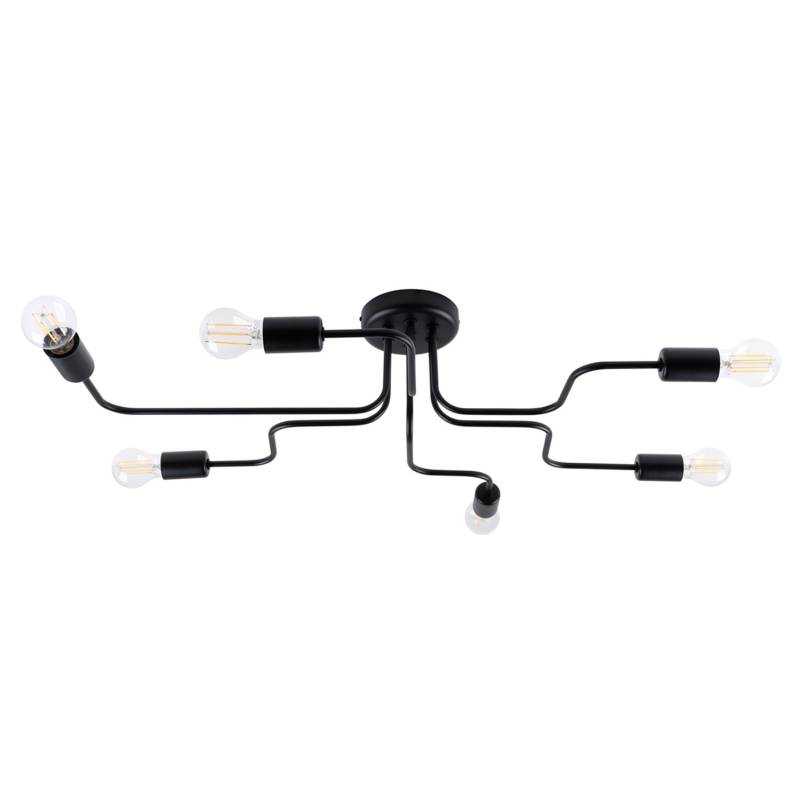Sollux Lighting Kronleuchter Vector 6 Schwarz von Sollux