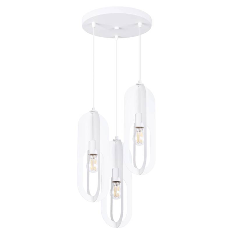 Sollux Lighting Pendelleuchte Nicus 3P Weiß von Sollux