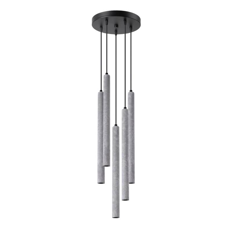 Sollux Lighting Pendelleuchten Pastelo 5P beton von Sollux