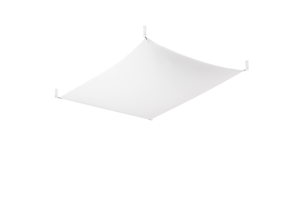 Sollux Luna 1 Deckenlampe weiß 2x G13 dimmbar 105x80x15cm von Sollux