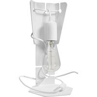 Tischlampe Metall Weiß 31 cm klein Modern dekorativ E27 von Sollux