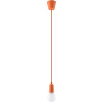 Verstellbare Hängelampe NESSA Tiefe bis 90cm E27 Orange Verstellbare Hängelampe NESSA Tiefe bis 90cm E27 Orange von Sollux