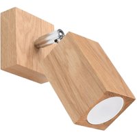 Wandlampe Spot verstellbar GU10 eckig Modern Holz Wandlampe Spot verstellbar GU10 eckig Modern Holz von Sollux