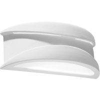 Wandleuchte Gips bemalbar Weiß Lichtmuster von Sollux