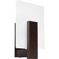 Wandleuchte Glas Holz blendarm E14 Weiß Wenge wohnlich Wandleuchte Glas Holz blendarm E14 Weiß Wenge wohnlich von Sollux
