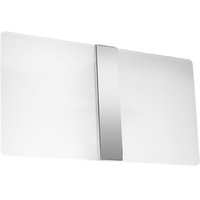 Wandleuchte Glas Metall 35 cm breit Weiß Chrom 2x G9 Wandleuchte Glas Metall 35 cm breit Weiß Chrom 2x G9 von Sollux
