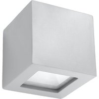 Wandleuchte Keramik Grau Würfel H: 14 cm Up Down E27 von Sollux