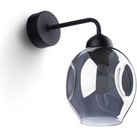 Wandleuchte Rauchglas Schwarz E27 dekorativ SEGIN Wandleuchte Rauchglas Schwarz E27 dekorativ SEGIN von Sollux