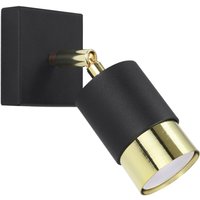 Wandleuchte Schwarz Gold Metall Modern verstellbar Wandleuchte Schwarz Gold Metall Modern verstellbar von Sollux