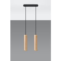 Wohnliche Hängelampe Holz 2x GU10 Modern Esstisch Wohnliche Hängelampe Holz 2x GU10 Modern Esstisch von Sollux