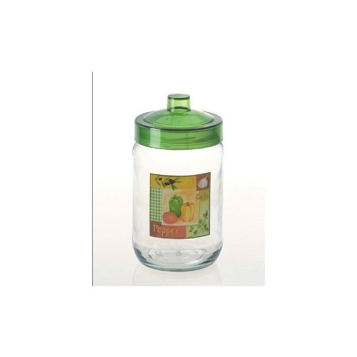 Herevin Dekorglas einfach mit Spitze 720 ml Glasdose Deko Glas Vorratsdose Kavanoz Vorratsglas Vorratsbehälter von Solmazer