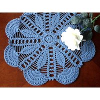 Gehäkeltes Tischset Großes Häkeln Deckchen Runde Home Decor Tischdecke Frauen Geschenk von Solnishko42