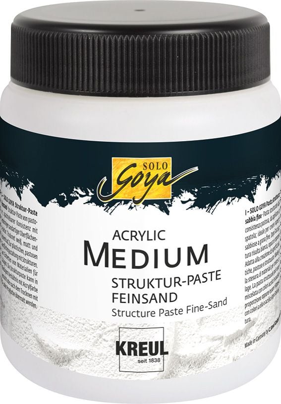 Kreul Solo Goya Acrylic Medium Struktur-Paste Feinsand 250 ml von Solo Goya
