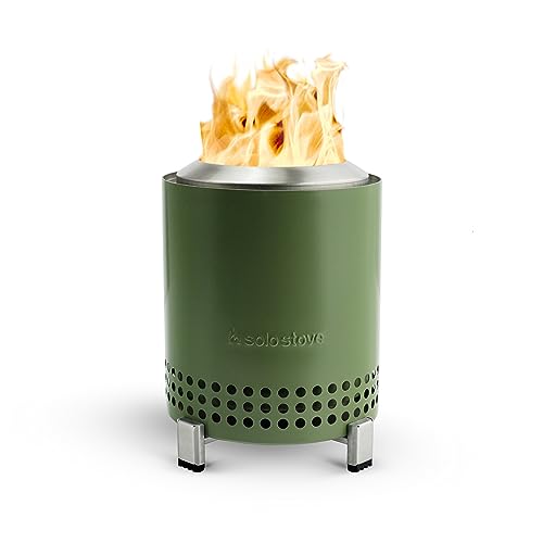 Solo Stove Mesa Tisch-Feuerstelle mit Ständer | Raucharmes Mini-Feuer für den Außenbereich für Stadt & Vororte | Angetrieben durch Pellets oder Holz, Edelstahl, mit Reisetasche, 17,5 x 13 cm, 635 g, von Solo Stove