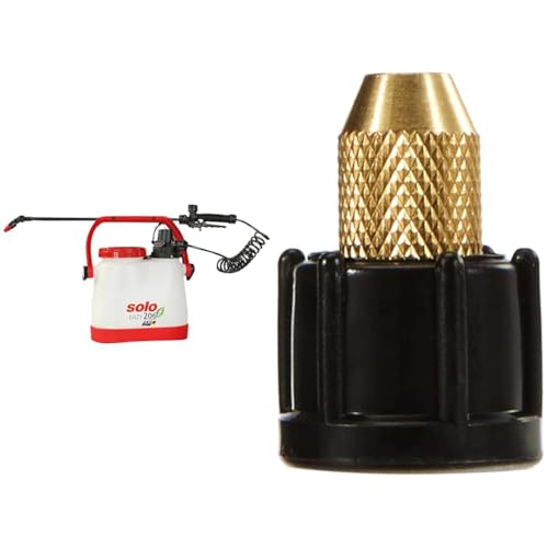 Solo schultertragbarer Akku Drucksprüher 206 Eazy Made in Germany, Weiß, 20601 Li & Verstellbare Universaldüse aus Messing, 19 x 11 x 2 cm von Solo