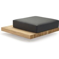 Solpuri Plateau L-Modul Hocker + Seitentisch inkl. Polster Teak von Solpuri